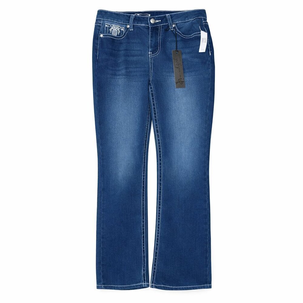 NWT  SOUNDGIRL Embellished Pocket Blue Jeans Sz 9